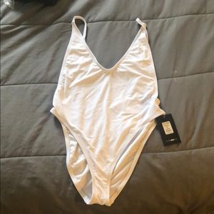 NEW WITH TAGS! White fashion nova swimsuit